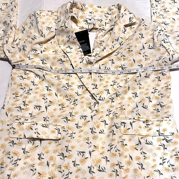 NWT M.N.I. Daisy Print One Button Oversized Blazer Jacket Women's S Small - Picture 6 of 8